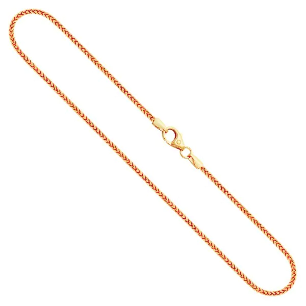 Goldkette als Bingokette in Gelbgold 585 / 14K, 40 cm lang, 1,5 mm breit, Gewicht ca. 6.2 g.