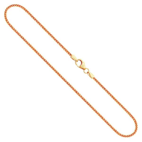 Goldkette als Bingokette in Gelbgold 585 / 14K, 80 cm lang, 1,5 mm breit, Gewicht ca. 12.4 g.