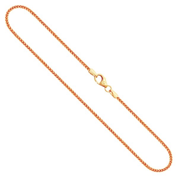 Goldkette als Bingokette in Gelbgold 585 / 14K, 65 cm lang, 1,5 mm breit, Gewicht ca. 10.0 g.