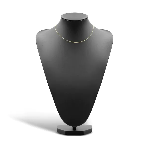 Goldkette als Schlangenkette in Gelbgold 375 / 9K, 40 cm lang, 1,2 mm breit, Gewicht ca. 3.2 g.