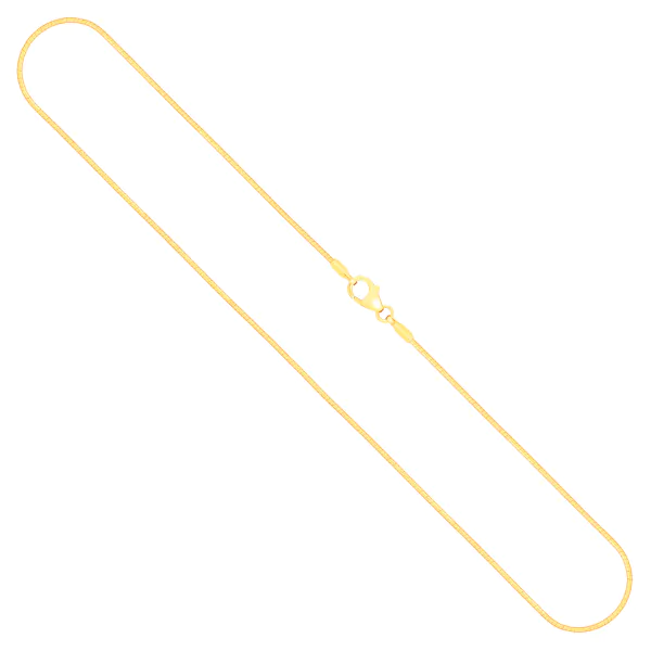 Goldkette als Tondakette in Gelbgold 375 / 9 Karat, 50 cm lang, 1 mm breit, Gewicht ca. 3,6 g.
