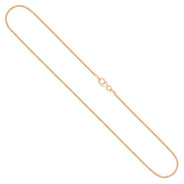 Goldkette als Tondakette in Gelbgold 585 / 14K, 80 cm lang, 1,2 mm breit, Gewicht ca. 10.8 g.