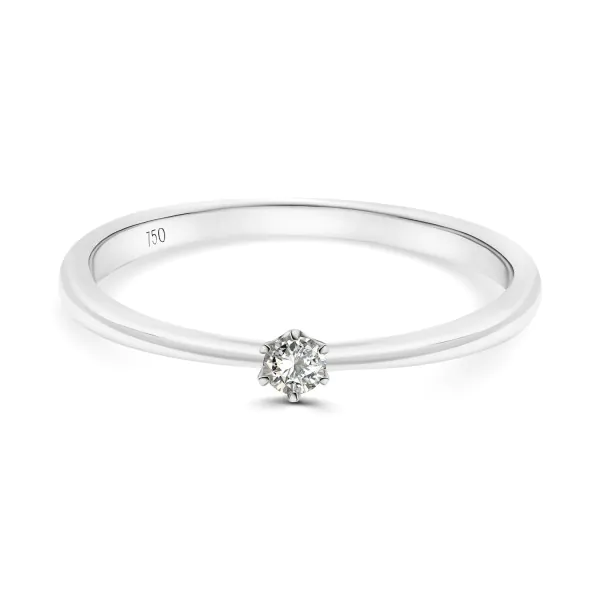 0,05 Karat Diamant Ring Weißgold