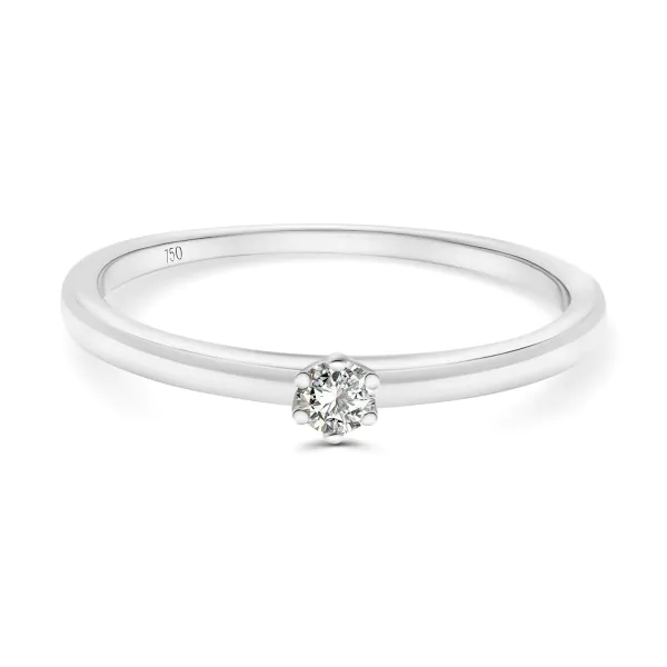 0,05 Karat Diamant Ring Weißgold