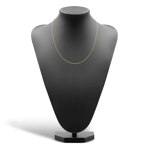 Goldkette als Ankerkette rund in Gelbgold 375 / 9K, 50 cm lang, 2 mm breit, Gewicht ca. 4.7 g.