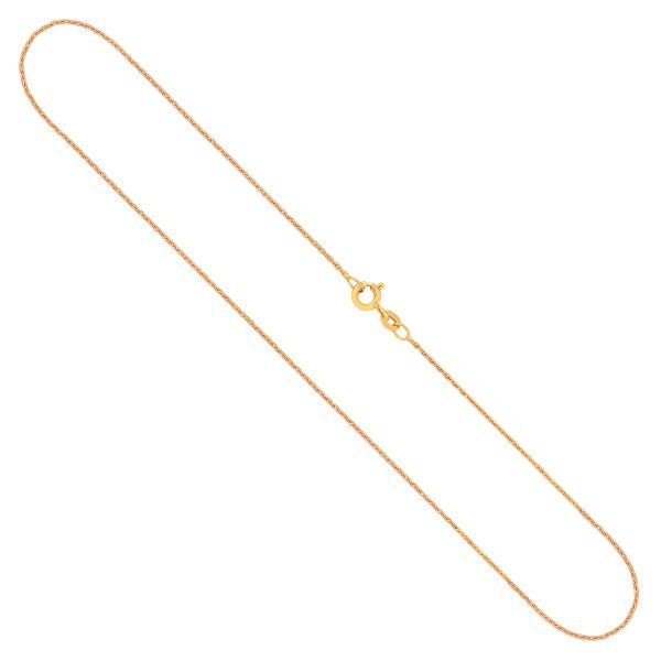Goldkette als Ankerkette diamantiert in Gelbgold 375 / 9K, 38 cm lang, 1,2 mm breit, Gewicht ca. 1.7 g.