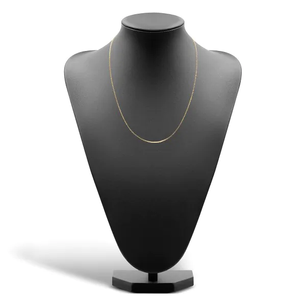 Goldkette als Erbskette in Gelbgold 585 / 14K, 50 cm lang, 1,5 mm breit, Gewicht ca. 4.3 g.