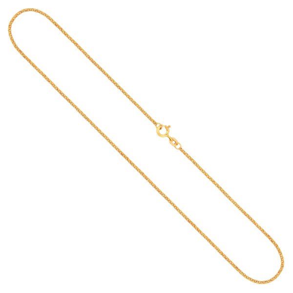 Goldkette als Erbskette in Gelbgold 333 / 8K, 38 cm lang, 1,5 mm breit, Gewicht ca. 2.8 g.
