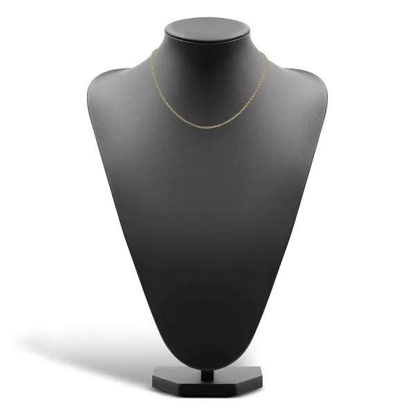 Goldkette als Erbskette in Gelbgold 585 / 14K, 42 cm lang, 2 mm breit, Gewicht ca. 4.9 g.