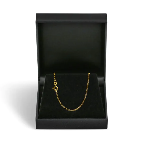 Goldkette als Erbskette in Gelbgold 333 / 8K, 40 cm lang, 2 mm breit, Gewicht ca. 3.6 g.