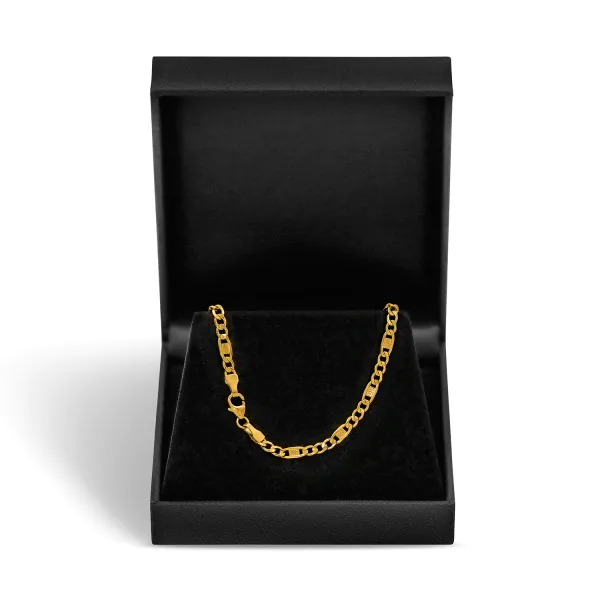 Armband als Fantasiekette in Gelbgold 333 / 8 K, 20 cm lang, 5,2mm breit, Gewicht ca. 4.4 g.