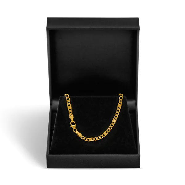 Armband als Fantasiekette in Gelbgold 333 / 8 Karat, 24 cm lang, 5.2 mm breit, Gewicht ca. 5,3 g.
