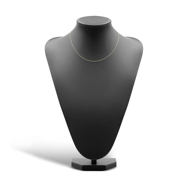 Goldkette als Schlangenkette in Gelbgold 750 / 18K, 45 cm lang, 0,8 mm breit, Gewicht ca. 2.8 g.