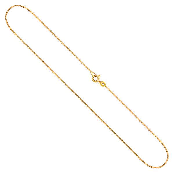Goldkette als Tondakette in Gelbgold 585 / 14K, 42 cm lang, 0,8 mm breit, Gewicht ca. 2.7 g.