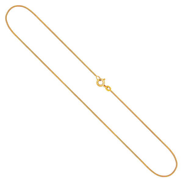 Goldkette als Tondakette in Gelbgold 333 / 8K, 45 cm lang, 0,8 mm breit, Gewicht ca. 2.4 g.