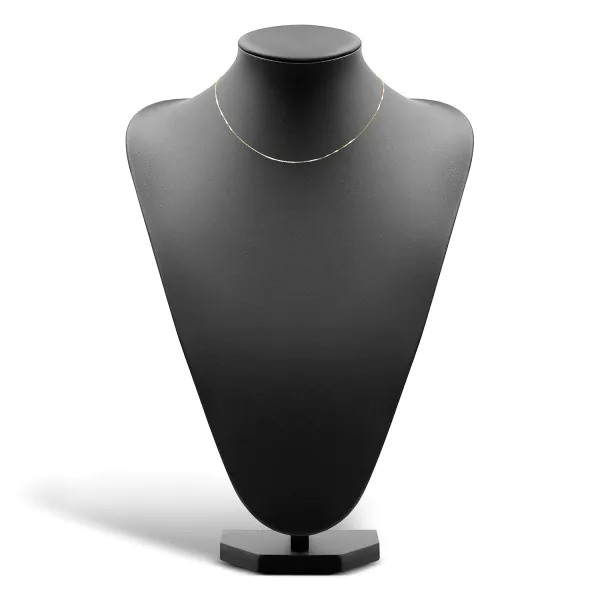 Goldkette als Venezianerkette in Gelbgold 333 / 8K, 42 cm lang, 0,8 mm breit, Gewicht ca. 1.7 g.