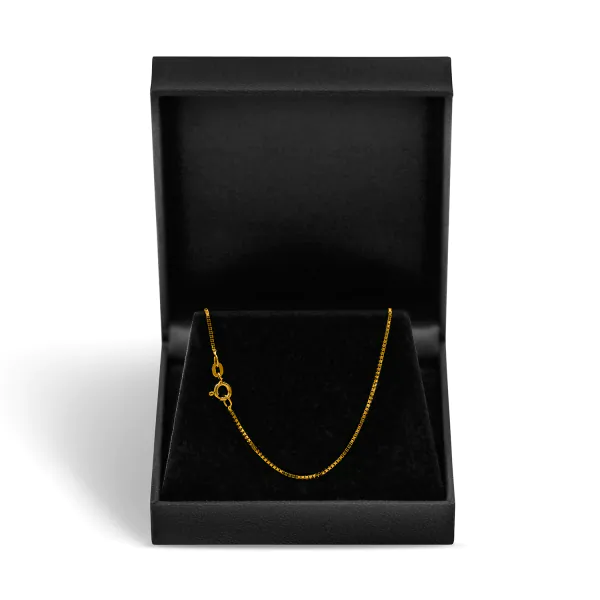 Goldkette als Venezianerkette in Gelbgold 333 / 8 Karat, 60 cm lang, 0.9 mm breit, Gewicht ca. 3.1