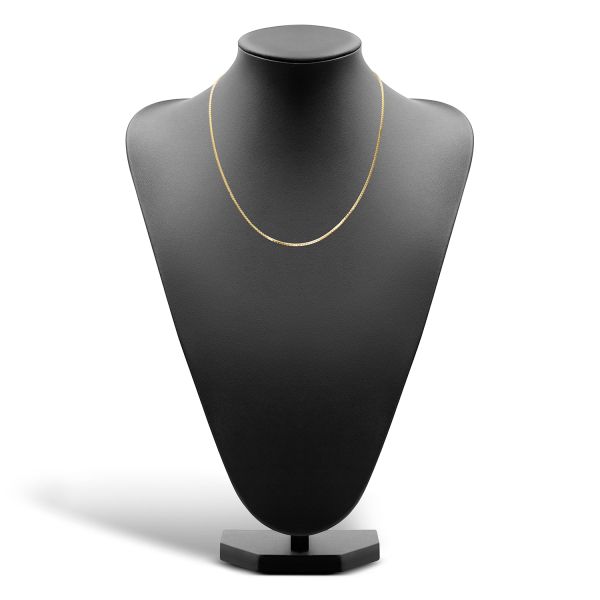 Goldkette als Venezianerkette in Gelbgold 333 / 8K, 45 cm lang, 1,4 mm breit, Gewicht ca. 5.2 g.