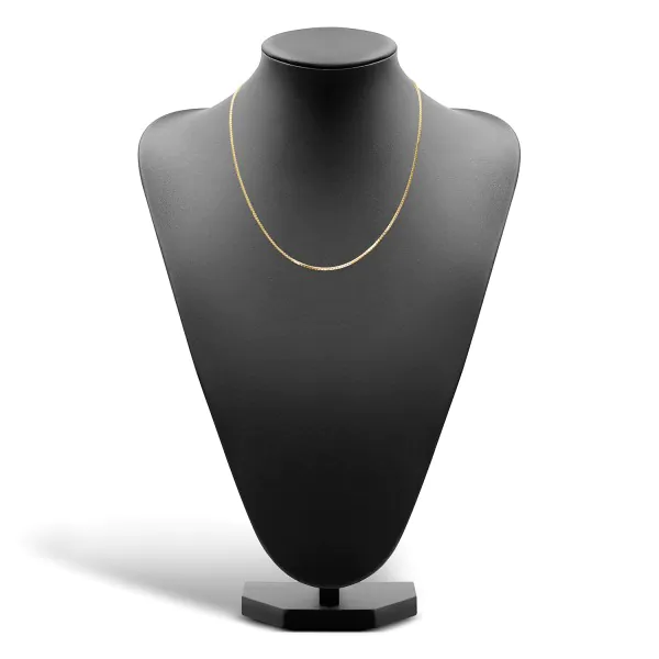 Goldkette als Venezianerkette in Gelbgold 333 / 8K, 45 cm lang, 1,4 mm breit, Gewicht ca. 5.2 g.