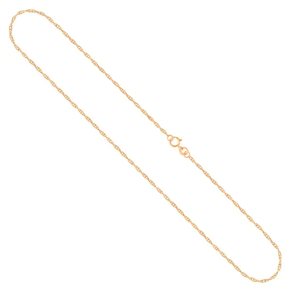 Goldkette als Doppelankerkette in Gelbgold 375 / 9K, 45 cm lang, 1 mm breit, Gewicht ca. 0.7 g.