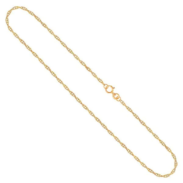 Goldkette als Doppelankerkette in Gelbgold 375 / 9K, 45 cm lang, 1,8 mm breit, Gewicht ca. 3.3 g.