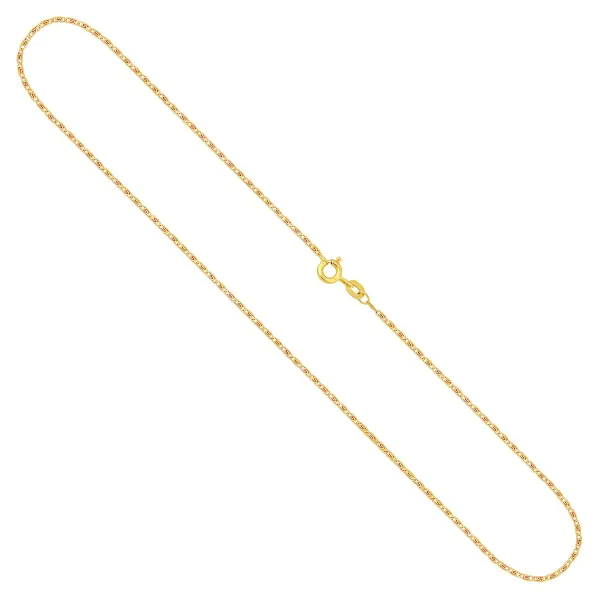 Goldkette als S-Panzerkette in Gelbgold 585 / 14K, 38 cm lang, 1,3 mm breit, Gewicht ca. 1.9 g.