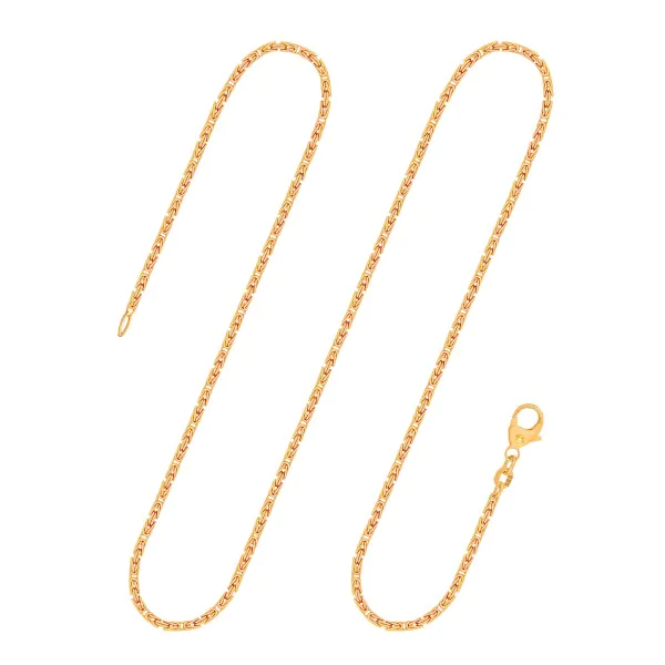Goldkette als Königskette in Gelbgold 585 / 14K, 100 cm lang, 1,8 mm breit, Gewicht ca. 23.5 g.