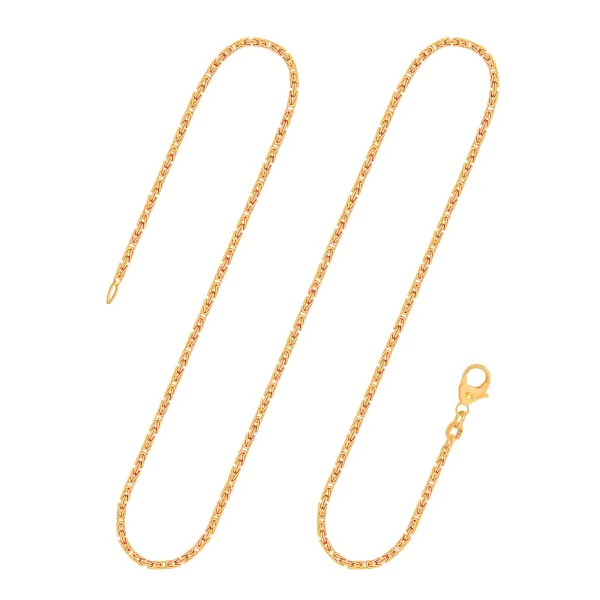 Goldkette als Königskette in Gelbgold 750 / 18K, 80 cm lang, 1,8 mm breit, Gewicht ca. 23.3 g.