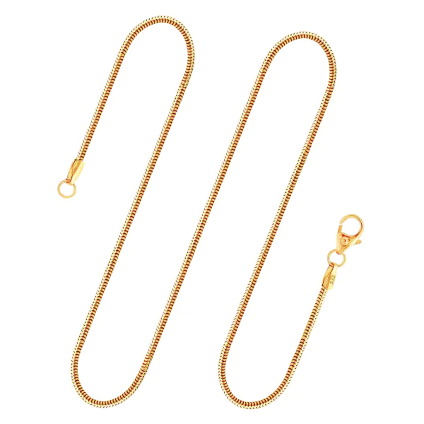 Goldkette als Schlangenkette in Gelbgold 333 / 8K, 75 cm lang, 1,4 mm breit, Gewicht ca. 6 g.