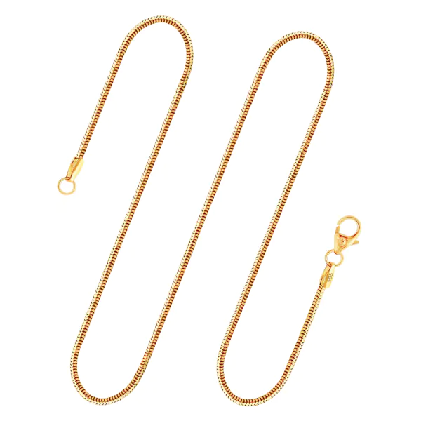 Goldkette als Schlangenkette in Gelbgold 585 / 14K, 60 cm lang, 1,6 mm breit, Gewicht ca. 8 g.