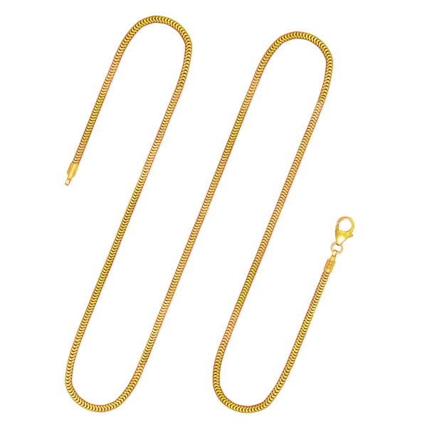 Goldkette als Schlangenkette in Gelbgold 585 / 14K, 42 cm lang, 1,9 mm breit, Gewicht ca. 7.9 g.