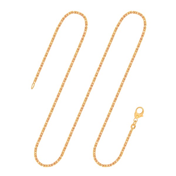 Goldkette als Königskette in Gelbgold 333 / 8K, 95 cm lang, 1,8 mm breit, Gewicht ca. 18.5 g.