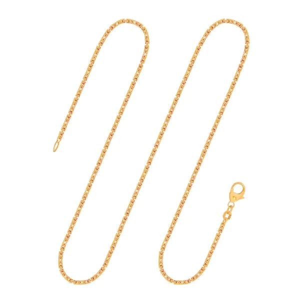 Goldkette als Königskette in Gelbgold 333 / 8K, 95 cm lang, 1,8 mm breit, Gewicht ca. 18.5 g.