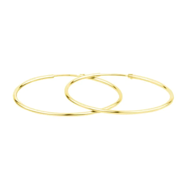 Goldene Creolen, Gelbgold in 1.3 mm