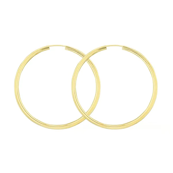 Goldene Creolen, Gelbgold in 2.5 mm