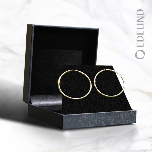Goldene Creolen, Gelbgold in 2 mm rund