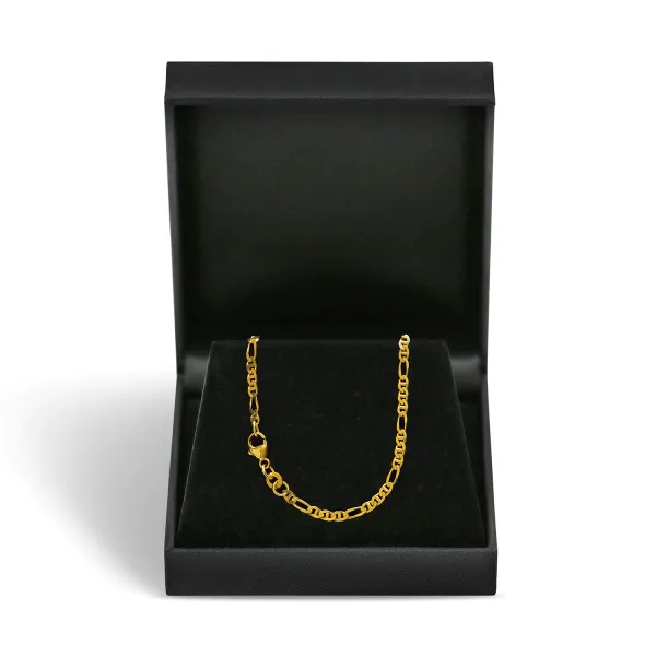 Armband als Panzerstegkette in Gelbgold 333 / 8 K, 21,5 cm lang, 2,5mm breit, Gewicht ca. 2.1 g.
