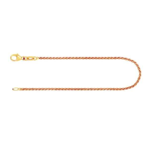 Armband als Zopfkette in Gelbgold 333 / 8 K, 18 cm lang, 1,7mm breit, Gewicht ca. 1.8 g.