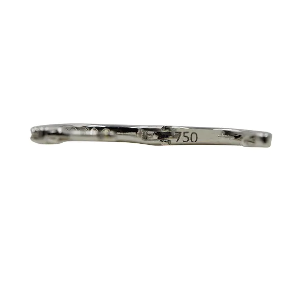 0,15 Karat Diamant Creolen, Weißgold 750 / 18K, Außendurchmesser 13 mm, Breite 1.5 mm, Gewicht ca. 1.8 g
