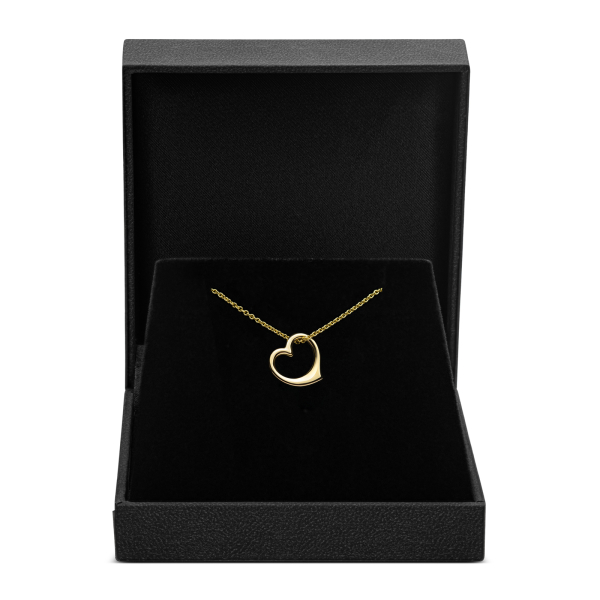 Anhänger Schwingendes Herz Gelbgold 7 mm