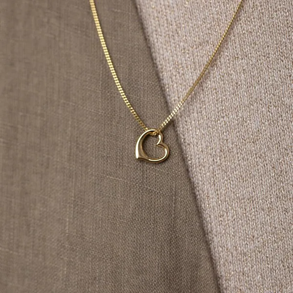 Anhänger Schwingendes Herz Gelbgold 7 mm