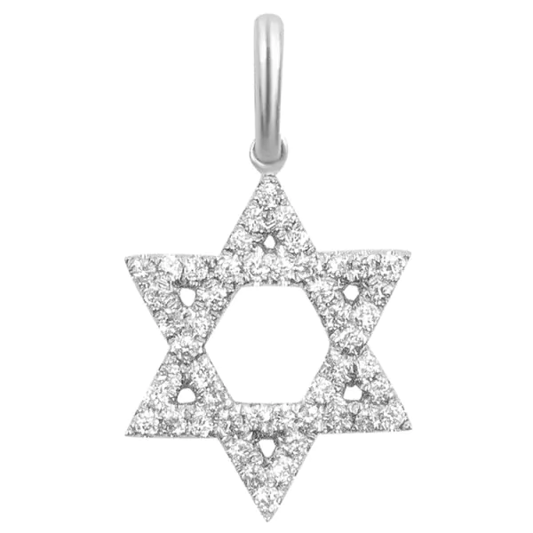 0,19 Karat Diamant Anhänger Weißgold