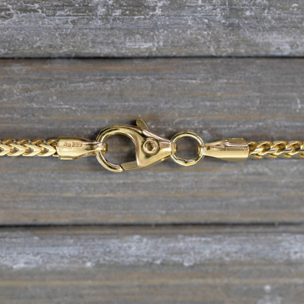 Armband als Bingokette in Gelbgold 333 / 8 K, 21,5 cm lang, 1,5mm breit, Gewicht ca. 3.2 g.