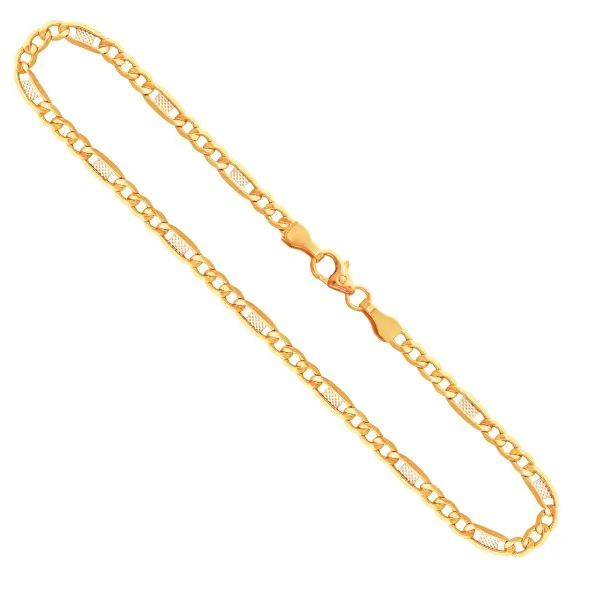 Fantasiekette Bicolor Gelbgold / Weißgold