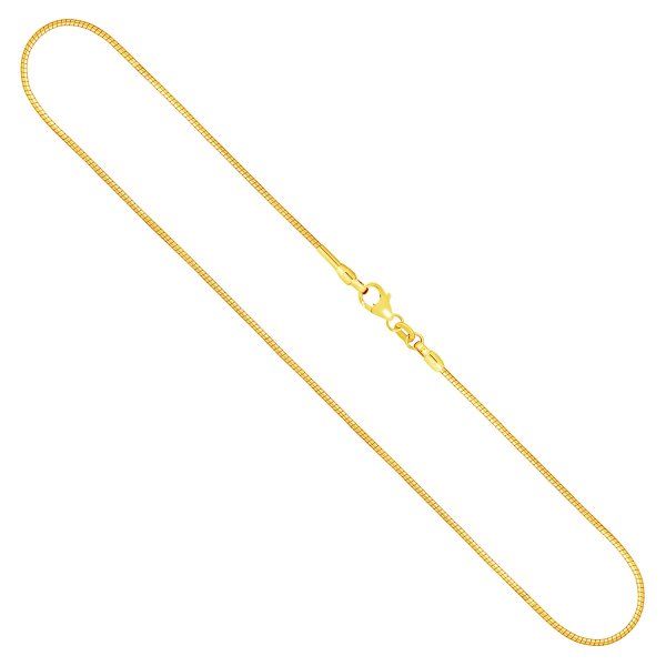 Goldkette als Tondakette in Gelbgold 333 / 8K, 40 cm lang, 1,2 mm breit, Gewicht ca. 4.8 g.