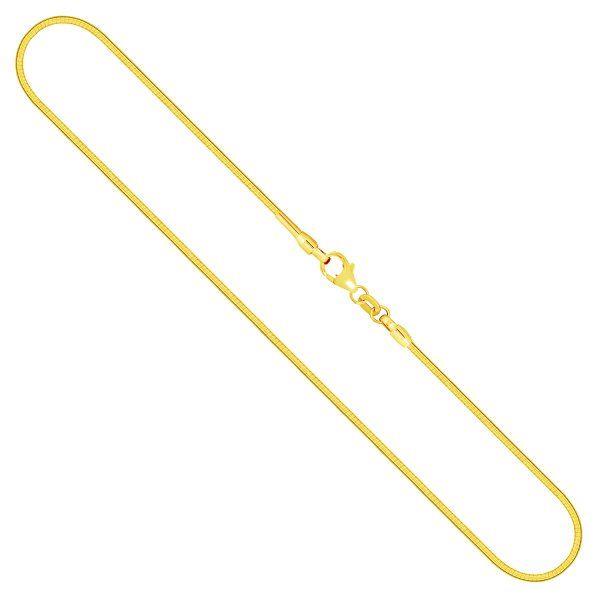 Goldkette als Tondakette in Gelbgold 333 / 8K, 45 cm lang, 1,5 mm breit, Gewicht ca. 8.5 g.