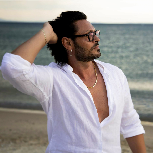 Goldkette als Königskette in Gelbgold 585 / 14K, 85 cm lang, 3,2 mm breit, Gewicht ca. 62.0 g.