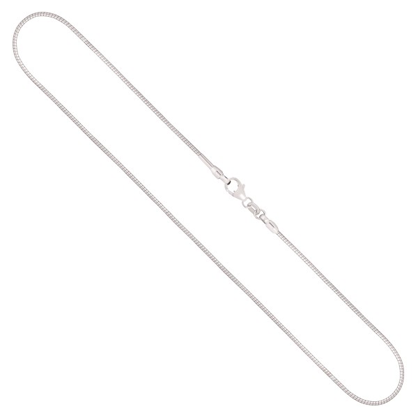 EDELIND Goldkette als Tondakette in Weißgold 333 / 8K, 45 cm lang, 1,2 mm breit, Gewicht ca. 5.4 g.