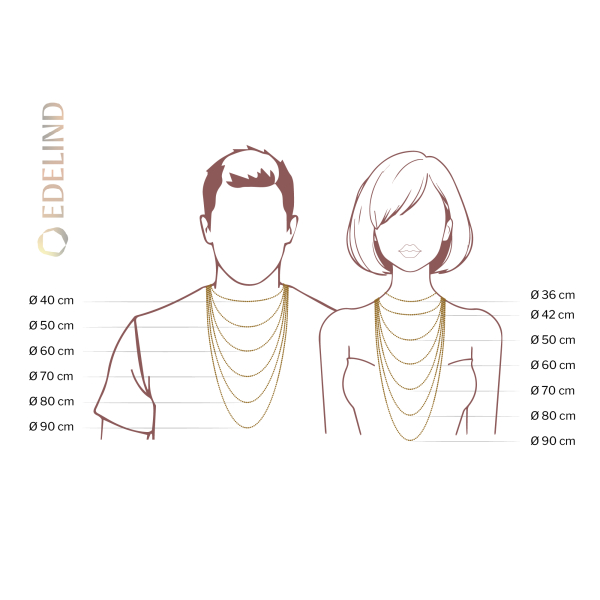 Goldkette als Ankerkette diamantiert in Gelbgold 333 / 8K, 50 cm lang, 1,2 mm breit, Gewicht ca. 2 g.