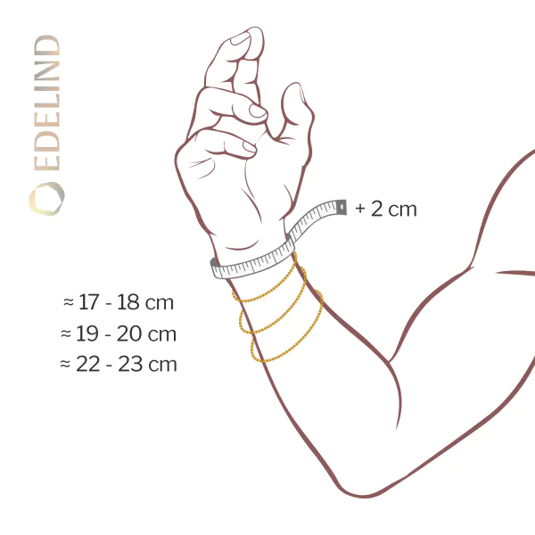 Armband als Figarokette hohl in Weißgold 333 / 8 Karat, 23 cm lang, 5.7 mm breit, Gewicht ca. 5.8